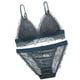 thumbnail image 1 of Conjunto de sujetador Minnieouse de mujer Ropa interior sin costuras Sujetador transpirable Lencería de encaje sexy Copa tres esquinas, 1 of 6