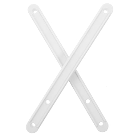 NICEXMAS 2Pcs Under Drawer Slides White Plastic Heavy Duty Drawer Track Guides for Wardrobe Use