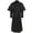 Black Medieval Robe for Men, variant on Mens Medieval Robe Classic Solid Coat Turndown Collar Jacket Slim Fit Design Casual Workout Flutter Sleeve Clothes Fashion 2025 Trendy Black XXL