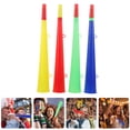 thumbnail image 2 of 4 Uds juego deportivo trompeta de plástico accesorios para fanáticos fiesta concierto cuerno adornos mango trompeta, 2 of 5