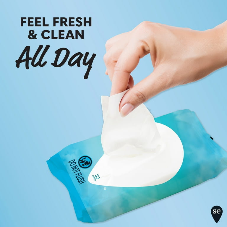 Summer’s Eve Fragrance Free Gentle Daily Feminine Wipes, Removes Odor, pH Balanced, 32 ct