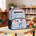 thumbnail image 2 of Jeiento 13.5 Inch Durable Toddler Bookbag, Elephant Preschool School Bag with Large Capacity, Adjustable Straps Backpack for Boys Girls Kindergarten Travel, 2 of 7