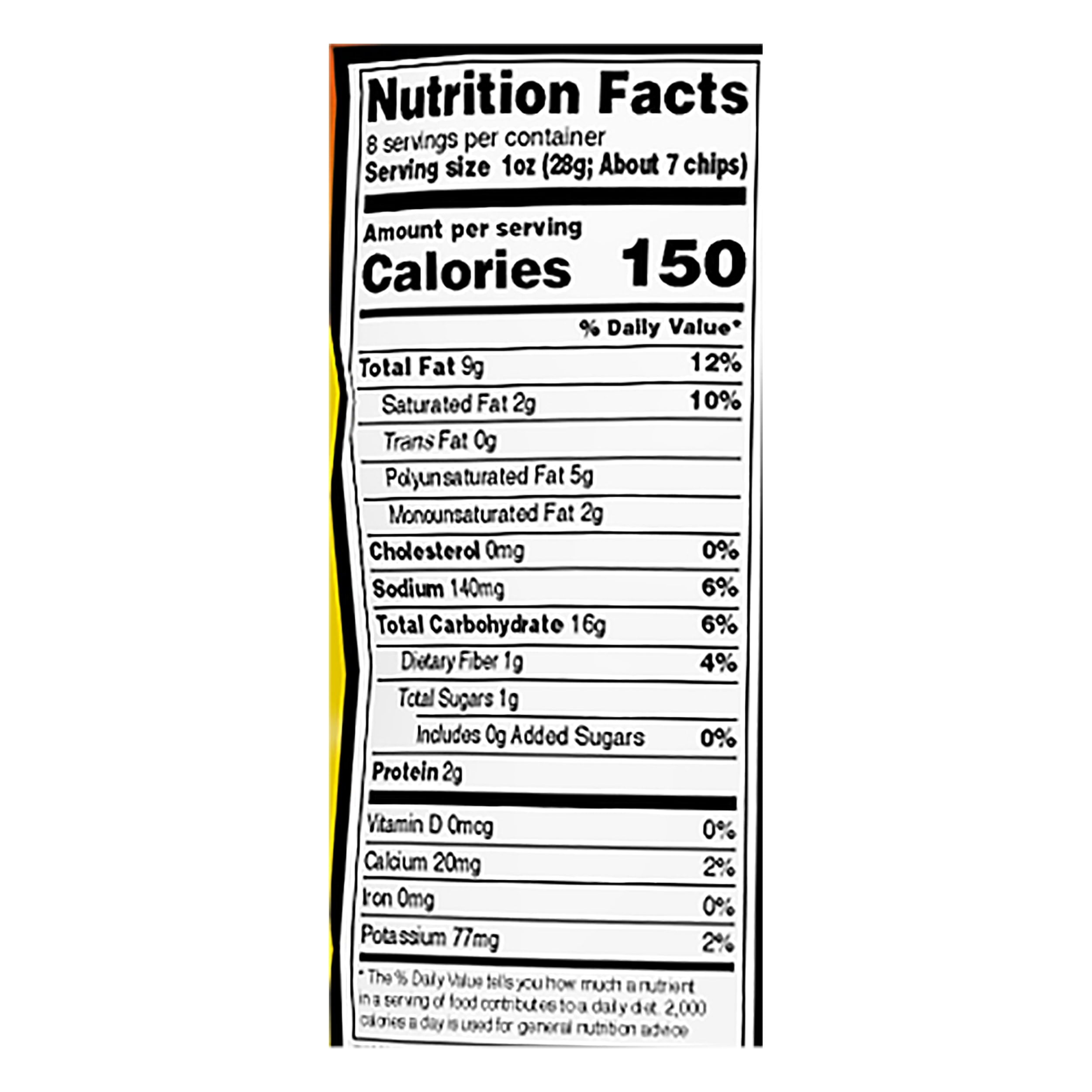 On The Border® Café Style® Queso Flavored Tortilla Chips 8 oz. Bag