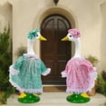 thumbnail image 7 of FENGGHAO Goose Outfit Costume for 23 Inch Decorative Porch Goose Seasonal Holiday Garden Decor Easter Spring Pink, 7 of 7