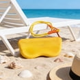 thumbnail image 2 of Ohufall Color Block Silicone Sunglasses Case Portable Eyeglass Protective Cover For Outdoor, 2 of 6