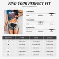 thumbnail image 2 of Yiaed Smiling Polar Bear Print Women's Athletic Shorts Running Shorts Sporty Short High Waisted Elastic Workout Shorts for Yoga Gym Running & Sports -Medium, 2 of 8