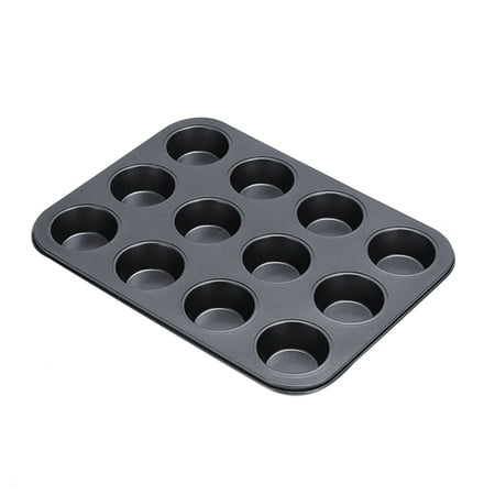 

12 Hole Cupcake Pan Carbon Steel Macaroon Pan 12 Cup Cavity
