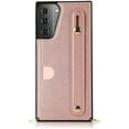 thumbnail image 5 of case for Samsung Galaxy S21 Plus Wallet Case, Removable Adjustable Leather Strap Crossbody Card Holders Case Neck Strap Lanyard Purse Shoulder Strap Purse Case for Samsung Galaxy S21 Plus 5G KB Rose, 5 of 14
