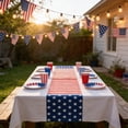 thumbnail image 6 of 4th of July Decorations - Patriotic USA Stars Table Runner for Home | Memorial Day Decorations - 250th Anniversary Fourth of July Accessories Decor Party Supplies Indoor Outdoor, 6 of 6