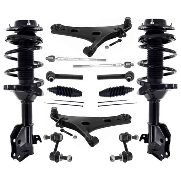 Front Struts Control Arms Tie Rods & Links For Subaru Forester 2.5L 2017-2018