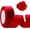 Red, variant on 25 Yards Pink Satin Ribbon 1 1/2inch, Single Face Polyester Silk Fabric Hair String Ribbon for Craft, Flower Bouquets, Gift Wrapping, Wedding, Bow Making and Valentines Decoration