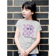 thumbnail image 2 of Virgo Emoji Zodiac Charm - Unique Horoscope Design Youth's T-shirt, 2 of 4