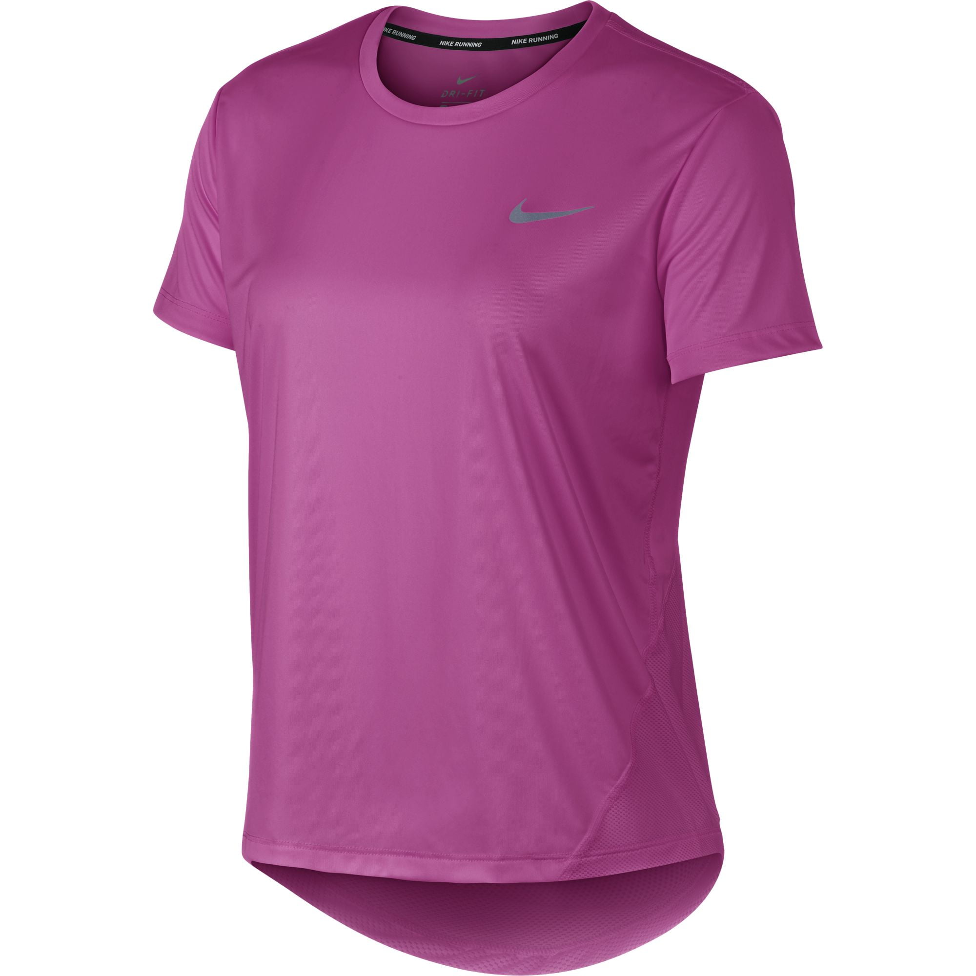 Nike - Women's Nike Miler Short Sleeve Running Top Active Fuchsia ...