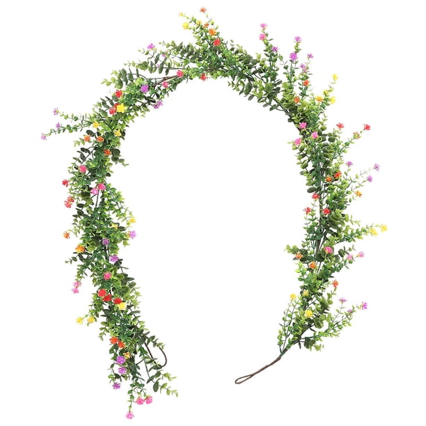 Elegante ramita de enredadera sintética para decoración del hogar – Enredadera con flores para bodas, fiestas y
