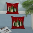thumbnail image 5 of Red Christmas Pillow Covers 18x18 Inch 2 Pcs Sage Green Cream Christmas Trees Decor Throw Pillows Winter Xmas Holiday Farmhouse Decoration Pillowcase Linen Cushion Cover for Couch Sofa Bed, 5 of 6