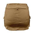 thumbnail image 4 of XDZJLR Jeans Skirt For Women Denim Skirts With Pocket Midi Skirt Fashion Casual Streetwear Modern Cargo Skirt Khaki Xs-Xl, 4 of 5