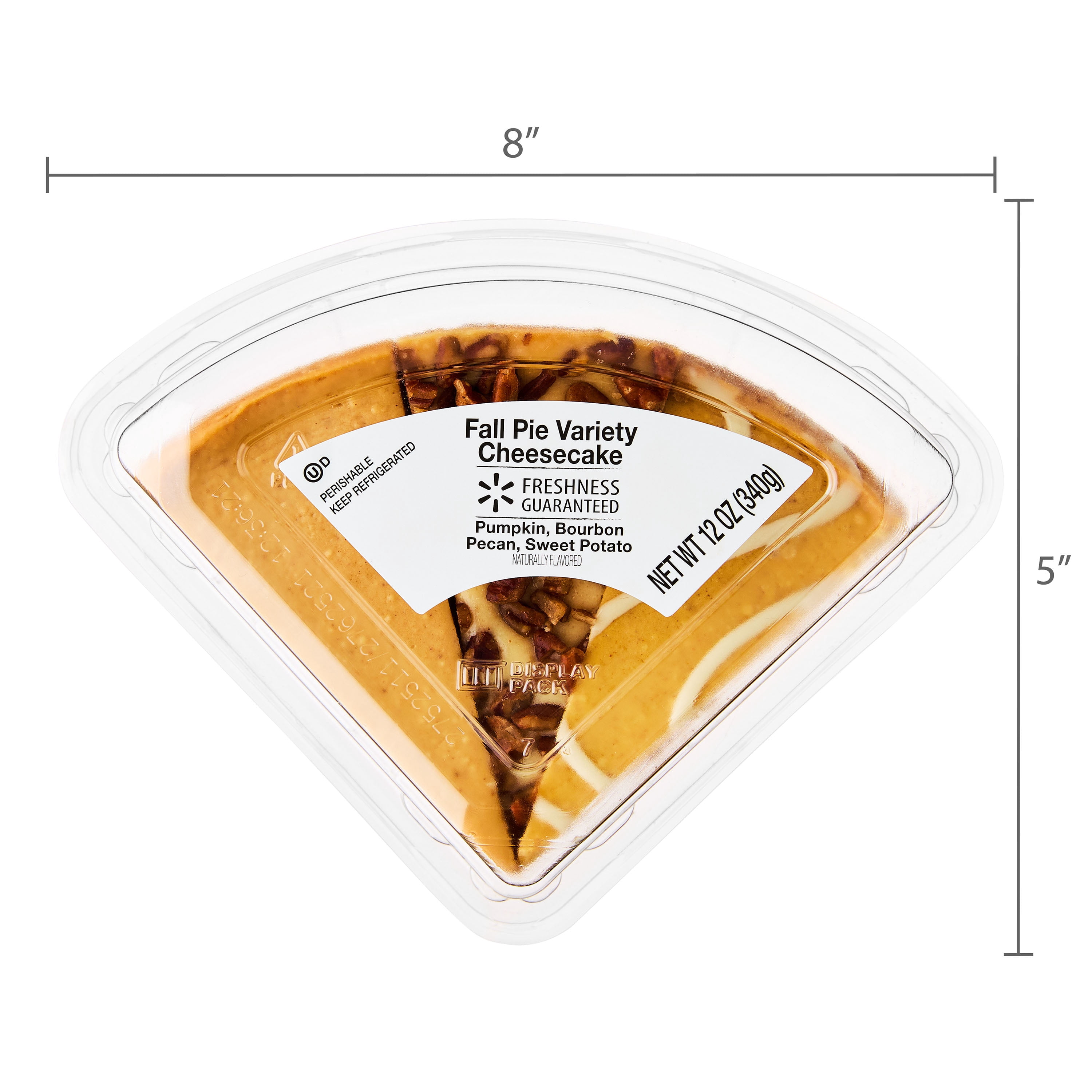 Freshness Guaranteed Fall Pie Variety Cheesecake Slices, 12 oz, 3 Count (Refrigerated)