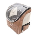 thumbnail image 1 of Sac à Dos pour Chiens et Chats Approuvé par les Compagnies Aériennes - Imperméable, Résistant aux Taches, Sac à Dos de Randonnée pour Chiens avec Couverture en Filet, Ceinture - LATTE, 1 of 7