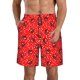 thumbnail image 1 of Fotbe Red Ladybugs On White Dotted Trajes de Baño Estampados para Hombre, Shorts de Verano de Secado Rápido, Ropa de Playa, Bañadores-Small, 1 of 6