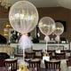 thumbnail image 4 of 70cm Balloon Stand Holder Table Balloon Stand with Bases for Birthday Halloween Wedding Anniversary, 4 of 5