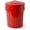 Red, variant on Plexon 5 Gallon Small Metal Trash Can with Lid Outdoor Galvanized Trash Can with Lid 5 Gal Ash Bucket for Bird Seed Container