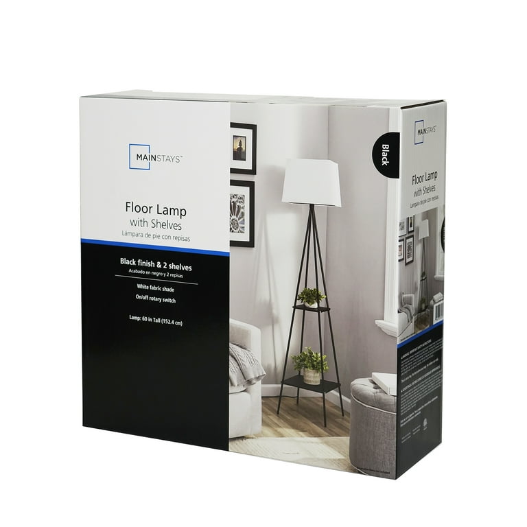 Walmart floor lamps with shelves deals