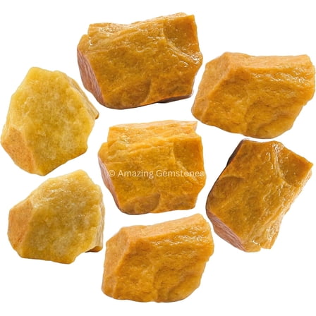 Yellow Jasper Raw Crystals and Healing Stones (1 lb)