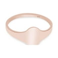 thumbnail image 3 of AFFY Flat Oval Top Signet Ring In 14K Rose Gold Over 925 Sterling Silver (Small) Ring Size 12.5, 3 of 4