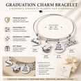 thumbnail image 3 of 2026 Graduation Charm Bracelet, Girls Graduation Gift, Gift for Graduates, Class of 2026, 3 of 9