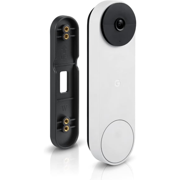 Wasserstein Soporte Sin Taladros Compatible con Google Nest Doorbell (Batería) - Evite taladrar y proteja sus paredes