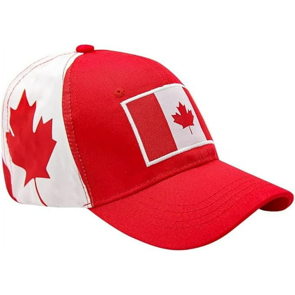 Icon Sports Group Soccer Dad Cap Side Flag [Canada, Red]