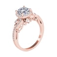 thumbnail image 2 of IGI Certified 1 Ct. Diamond Engagement ring In 14K Solid Rose Gold, 2 of 4
