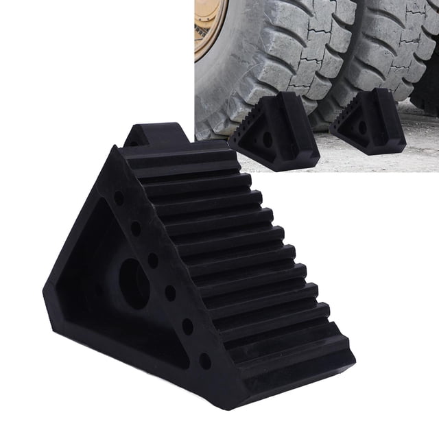 Cale de Pneu en Caoutchouc Robuste, Bouchon de Roue en Caoutchouc Multifonctionnel Léger 6.9 X 3.9 X 5.9 Po Résistant aux Intempéries avec Friction Améliorée pour ATV
