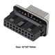 thumbnail image 3 of Adaptador USB3.0 19P/20P a TYPE-E TYPE-C Enchufe convertidor de puerto de inserción para placa base, 3 of 4