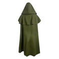thumbnail image 3 of Hvyesh Men and Women Medieval Hooded Cloak-Renaissance Cape with Hood Vintage Halloween Cosplay Witch Costume, 3 of 3