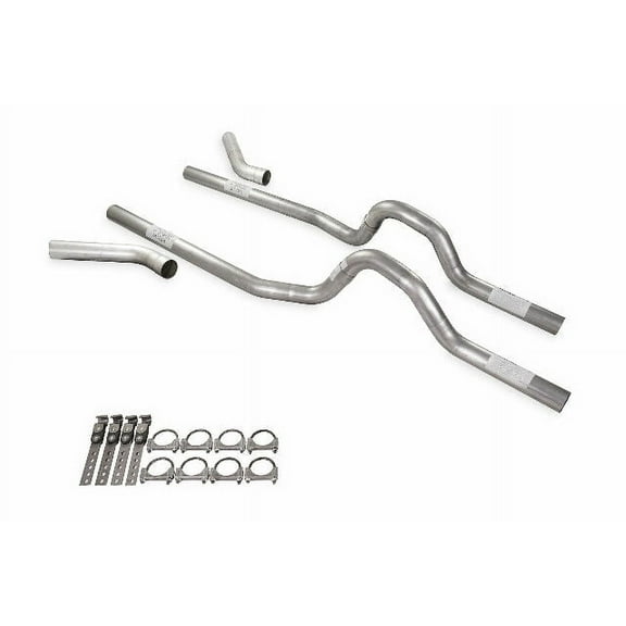 Dual Exhaust Kit 3" No Muffler Corner Exit Fits 81 to 87 GM C/K 10 Half Ton