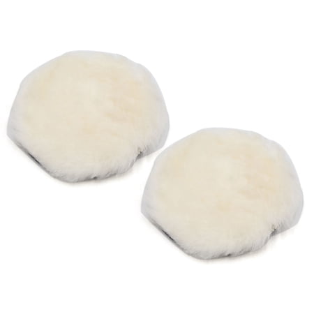 REGALWOVEN 2pcs 6 Inch Dia Faux Wool Buffing Pad Polishing Backing Buffer for Car Vehicle Polisher