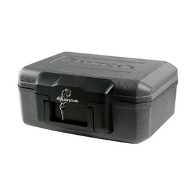 SentrySafe 1200 Fire-Resistant Box Safe with Key Lock 0.18 cu. ft., Black