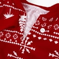 thumbnail image 5 of Matching Family Pajamas Sets Christmas PJ's Snowflake Print Top and Pants Bottom Sleepwear, 5 of 6