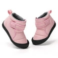 thumbnail image 2 of LYHaoo Children Shoes Flat Soled Velvet Warm Short Boots Fashionable Outdoor Warm Princess Cotton Boots Sizes 6 Pink(Toddler), 2 of 5