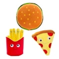 thumbnail image 2 of Muñeco de peluche de 30 cm con forma de pizza y patatas fritas de Hamburgo, muñeco de peluche creativo con forma de almohada, regalo de cumpleaños y Navidad, 2 of 5