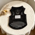thumbnail image 4 of Lightweight Mesh Dog Tank Top with Leash Ring, Breathable Summer Pet Clothes for Small Breeds, Stretchy Sleeveless Puppy Vest, Cute Bear Print Pet Outfit for Daily Walks & Outdoor, 4 of 6