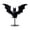 #B, variant on Gothic Decor Bat Halloween Candle Holder, Halloween Decorative Iron Bat Candlestick for Home-Goth Gift Candle Stick Holder, Spooky Indoor/Outdoor Party Decoration (#A, 7.4" x 7.8" x  3.5" )