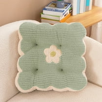 Floor Cushion with High-density Foam, 40x40cm Seat Pillow for Extra Support, Non-slip & Portable for Indoor Outdoor Use, Perfect for Reading, Gaming, and Lounging in Living Room or Bedroom