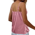 thumbnail image 4 of BUIGTTKLOP Velet Tops for Women Adjustable Spaghetti Strap Sleeveless Shirts Scoop Neck Velour Camisole Tops Loose Fitted Party Camis, 4 of 6