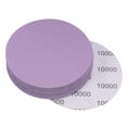 thumbnail image 1 of Unique Bargains 15 Pack 4-Inch Purple Sanding Discs 10000 Grits Hook & Loop Professional Aluminum Oxide Sandpaper, 1 of 6