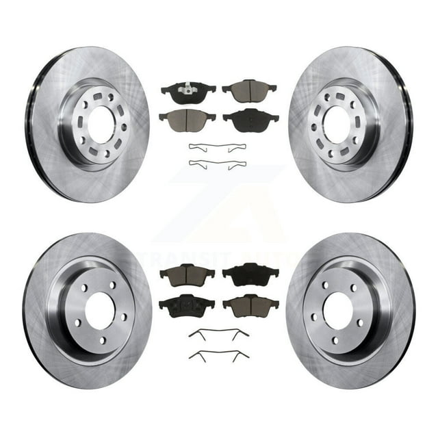 CMX Front Rear Disc Brake Rotors and Ceramic Pads Kit for Car 2006 Mazda 5 To 02 06 K8C-100759