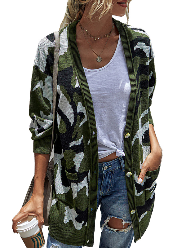camo cardigan walmart