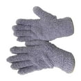 thumbnail image 2 of 1 par de guantes para quitar el polvo de microfibra gris Guantes de coral Limpieza de la casa Guantes de eliminación de polvo de perfecl guantes para quitar el polvo, 2 of 6