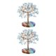 thumbnail image 2 of Injueey Elegante colgante de árbol de piedras de cristales curativos que añade encanto a la decoración del hogar Artesanías hechas a mano aguamarinas 2Conjunto, 2 of 6